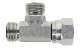 FS6602-06-06-06 Male ORFS x Female ORFS to Male ORFS Swivel Run Tee