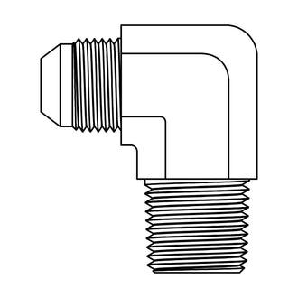 2501 JIC to Pipe Elbow 90°